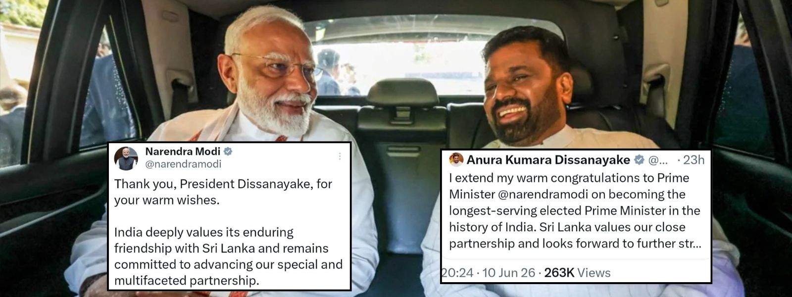 PM Modi Thanks AKD; Reaffirms Strong Indo-SL Ties